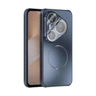 For Huawei Pura 80 Pro 5G / 80 Pro+ 5G ABEEL Heat Dissipation Frosted MagSafe Phone Case with Lens Film(Dark Blue)