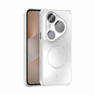 For Huawei Pura 80 Pro 5G / 80 Pro+ 5G ABEEL Heat Dissipation Frosted MagSafe Phone Case with Lens Film(White)