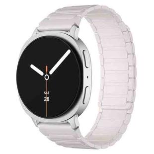 For Samsung Galaxy Watch8 / 8 Classic xDfind I-shaped Magnetic Silicone Watch Band(Starlight)