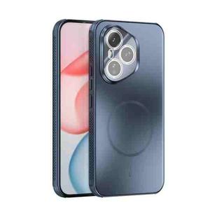For Honor 400 Pro Global 160.8mm ABEEL Heat Dissipation Frosted MagSafe Phone Case with Lens Film(Dark Blue)