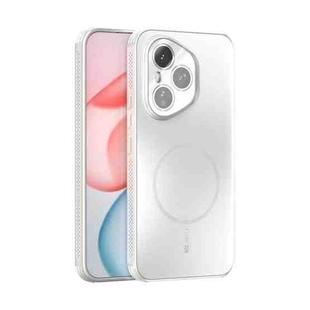 For Honor 400 Pro Global 160.8mm ABEEL Heat Dissipation Frosted MagSafe Phone Case with Lens Film(White)