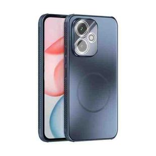 For Honor 400 Global 156.5mm ABEEL Heat Dissipation Frosted MagSafe Phone Case with Lens Film(Dark Blue)