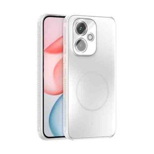 For Honor 400 Global 156.5mm ABEEL Heat Dissipation Frosted MagSafe Phone Case with Lens Film(White)