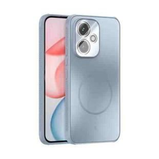 For Honor 400 Global 156.5mm ABEEL Heat Dissipation Frosted MagSafe Phone Case with Lens Film(Light Blue)