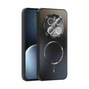 For Honor Magic7 Pro ABEEL Heat Dissipation Frosted MagSafe Phone Case with Lens Film(Black)