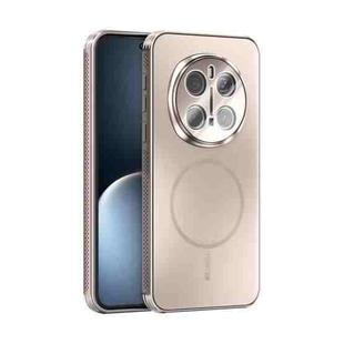 For Honor Magic7 Pro ABEEL Heat Dissipation Frosted MagSafe Phone Case with Lens Film(Rose Gold)