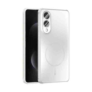 For Samsung Galaxy S25 Edge 5G ABEEL Heat Dissipation Frosted MagSafe Phone Case with Lens Film(White)