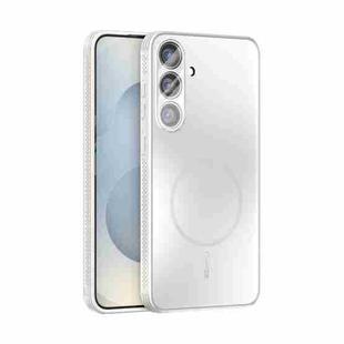 For Samsung Galaxy S25 5G ABEEL Heat Dissipation Frosted MagSafe Phone Case with Lens Film(White)