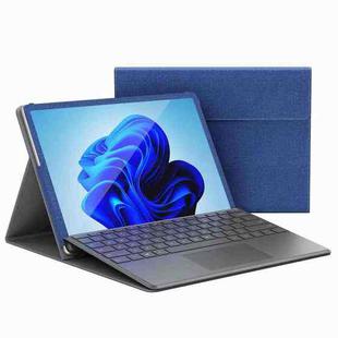 For MicroSoft Surface Pro 12 inch 2025 Imitation Leather Laptop Shockproof Protective Case(Blue)