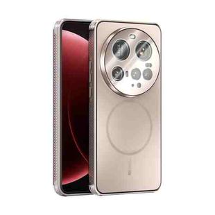 For Xiaomi 15 Ultra ABEEL Heat Dissipation Frosted MagSafe Phone Case with Lens Film(Rose Gold)