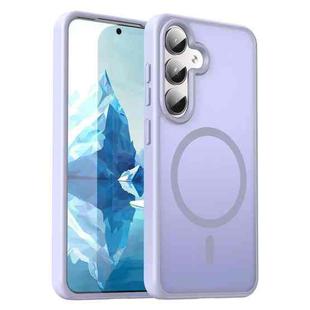 For Samsung Galaxy S24 5G Fanying Series PC Hybrid TPU Translucent Frosted MagSafe Phone Case(Lavender)