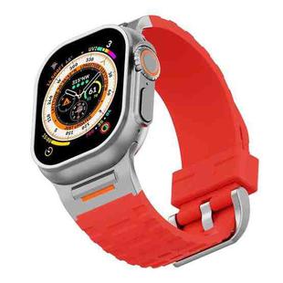 For Apple Watch 46mm / 49mm / 45mm / 44mm Tuobuzhe Liquid Silicone Watch Band(Red)