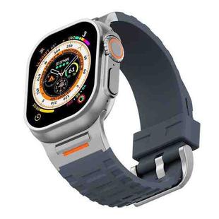For Apple Watch 46mm / 49mm / 45mm / 44mm Tuobuzhe Liquid Silicone Watch Band(Grey)