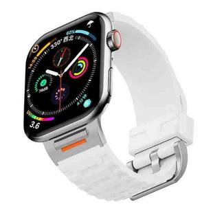 For Apple Watch 42mm / 41mm / 40mm / 38mm Tuobuzhe Liquid Silicone Watch Band(White)