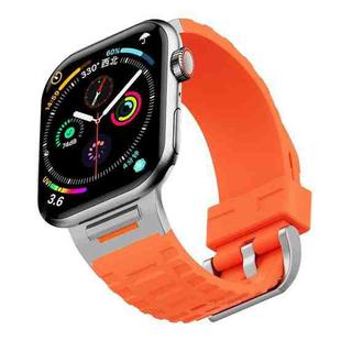 For Apple Watch 42mm / 41mm / 40mm / 38mm Tuobuzhe Liquid Silicone Watch Band(Orange)