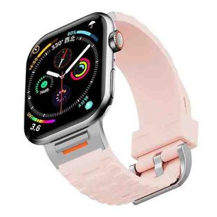 For Apple Watch 42mm / 41mm / 40mm / 38mm Tuobuzhe Liquid Silicone Watch Band(Retro Rose)