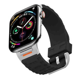 For Apple Watch 42mm / 41mm / 40mm / 38mm Tuobuzhe Liquid Silicone Watch Band(Black)