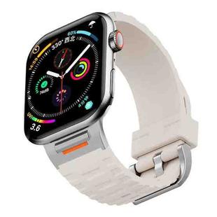 For Apple Watch 42mm / 41mm / 40mm / 38mm Tuobuzhe Liquid Silicone Watch Band(Starlight)