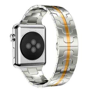 For Apple Watch 38 / 40 / 41 / S10 42mm xDfind Butterfly Buckle Stainless Steel Watch Band(Starlight Gold)