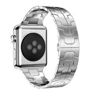 For Apple Watch 38 / 40 / 41 / S10 42mm xDfind Butterfly Buckle Stainless Steel Watch Band(Silver)