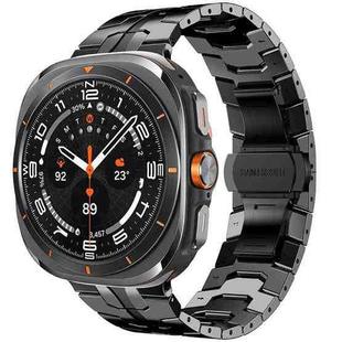 For Samsung Galaxy Watch8 / 8 Classic xDfind Butterfly Buckle Stainless Steel Watch Band(Black)