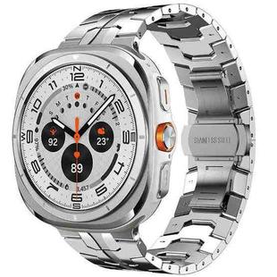 For Samsung Galaxy Watch8 / 8 Classic xDfind Butterfly Buckle Stainless Steel Watch Band(Silver)