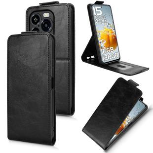 For Oukitel C65 / C65 Pro Magnetic Vertical Flip Leather Phone Case with Buckle(Black)