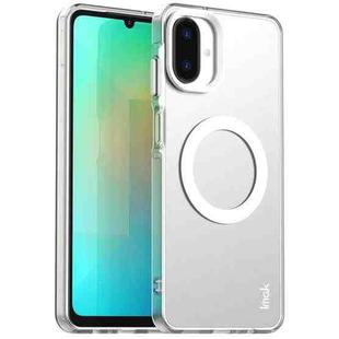 For Samsung Galaxy A07 4G IMAK Chocolate Series TPU + PET MagSafe Phone Case(White)