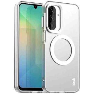 For Samsung Galaxy A17 5G IMAK Chocolate Series TPU + PET MagSafe Phone Case(White)