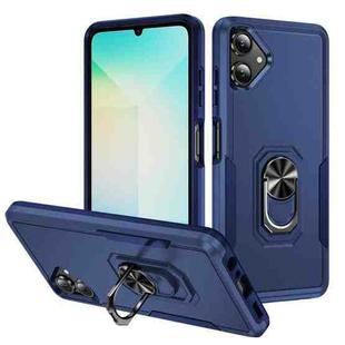 For Samsung Galaxy A06 4G / 5G Pioneer Armor Heavy Duty PC + TPU Phone Case with Holder(Blue)
