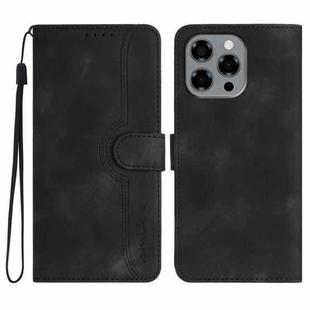 For Doogee Note 58 / Note 58 Pro Heart Pattern Skin Feel Leather Phone Case(Black)