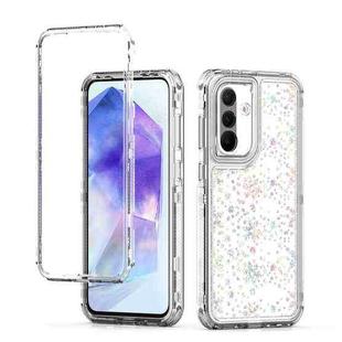 For Samsung Galaxy A36 5G Transparent Acrylic Laser Paper Phone Case(Snowflake)