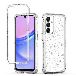 For Samsung Galaxy A16 5G Transparent Acrylic Laser Paper Phone Case(Stars)