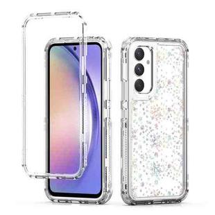 For Samsung Galaxy A54 5G Transparent Acrylic Laser Paper Phone Case(Snowflake)