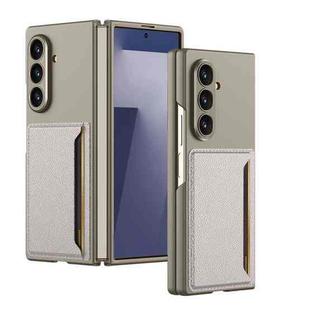 For Samsung Galaxy Z Fold7 5G GKK Ultra-thin Card Bag Phone Case(Titanium Grey)