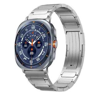 For Samsung Galaxy Watch Ultra/Ultra 2025 xDfind I-Shaped Buckle Stainless Steel Watch Band(Silver)