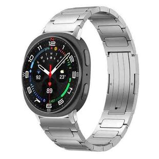 For Samsung Galaxy Watch8 / 8 Classic xDfind I-Shaped Buckle Stainless Steel Watch Band(Silver)