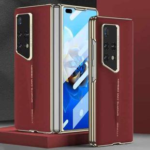 For Huawei Mate X2 GKK Blade Phantom Plain Leather Folding Phone Case(Red)