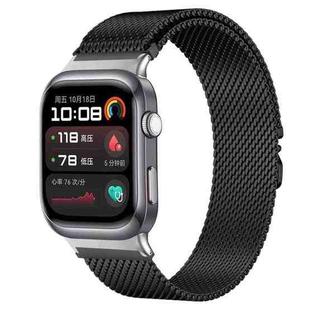 For Huawei Watch D2 xDfind Milanese Parachute Buckle Stainless Steel Watch Band(Black)