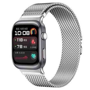 For Huawei Watch D2 xDfind Milanese Parachute Buckle Stainless Steel Watch Band(Silver)