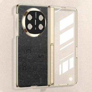 For Huawei Mate X6 GKK Magnetic Folding Hinge Phantom Leather Digital Phone Case(Black)