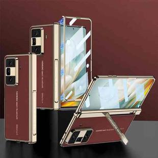 For Honor Magic Vs3 GKK Magnetic Folding Hinge Phantom Leather Phone Case(Red)
