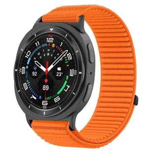 For Samsung Galaxy Watch8 / 8 Classic xDfind Woven Nylon Hook And Loop Fastener Watch Band(Orange)
