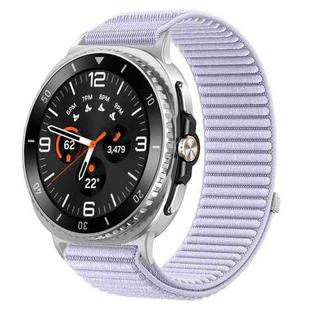 For Samsung Galaxy Watch8 / 8 Classic xDfind Woven Nylon Hook And Loop Fastener Watch Band(Hyacinth Purple)