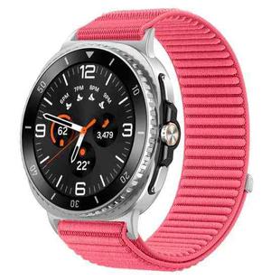 For Samsung Galaxy Watch8 / 8 Classic xDfind Woven Nylon Hook And Loop Fastener Watch Band(Red)