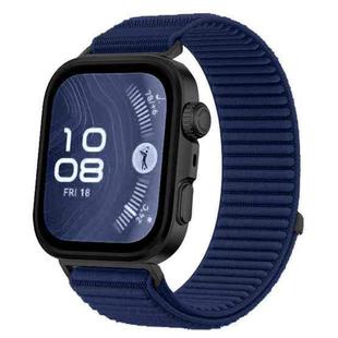 For Huawei Watch Fit4 / Fit4 Pro / Fit3 xDfind Woven Nylon Hook And Loop Fastener Watch Band(Azure)