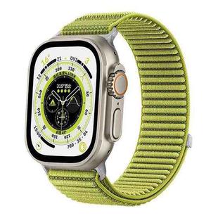 For Apple Watch 38 / 40 / 41 / S10 42mm xDfind Woven Nylon Hook And Loop Fastener Watch Band(Wilderness Green)