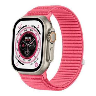 For Apple Watch 38 / 40 / 41 / S10 42mm xDfind Woven Nylon Hook And Loop Fastener Watch Band(Red)