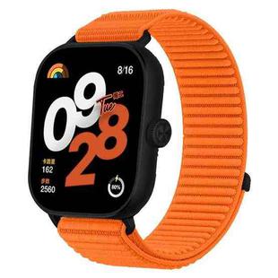 For Xiaomi Smart Band 9 Pro/8 Pro/Redmi Watch 5/4 xDfind Woven Nylon Hook And Loop Fastener Watch Band(Orange)