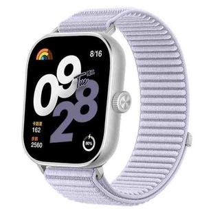 For Xiaomi Smart Band 9 Pro/8 Pro/Redmi Watch 5/4 xDfind Woven Nylon Hook And Loop Fastener Watch Band(Purple)
